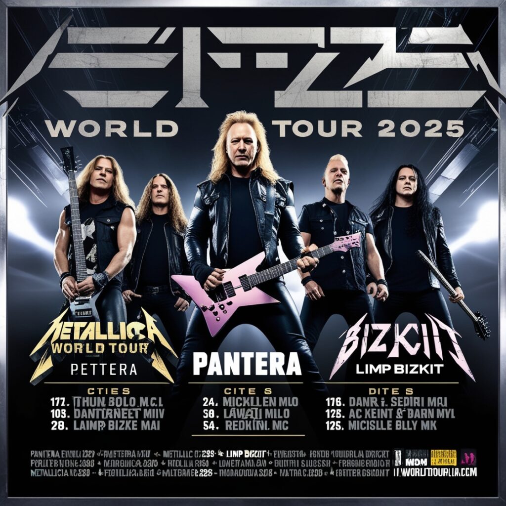 Metallica Tour 2025 Poster