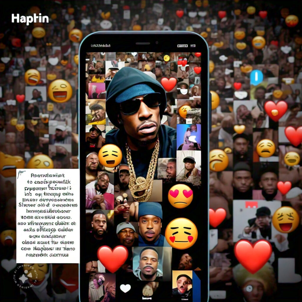 Screens filled with emotional tweets, social media posts for Rich Homie Quan